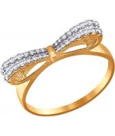 Золотое кольцо СОКОЛОВ 016602_s с фианитами