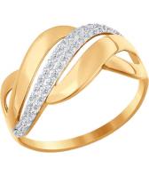 Золотое кольцо SOKOLOV 016835_s с фианитами