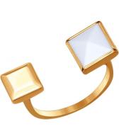 Золотое кольцо SOKOLOV 017125_s с ситаллом