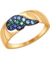 Золотое кольцо SOKOLOV 017271_s с фианитами