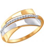 Золотое кольцо SOKOLOV 017312_s с фианитами