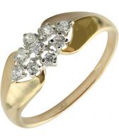 Золотое кольцо SOKOLOV 017499_s с фианитами