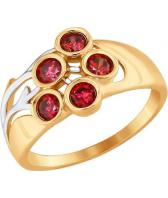 Золотое кольцо SOKOLOV 017601_s с фианитами