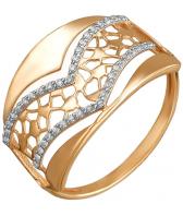 Золотое кольцо Эстет 01K1110000 с фианитами