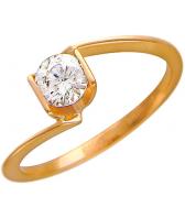 Золотое кольцо Эстет 01K115241 с фианитом