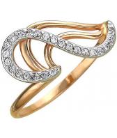 Золотое кольцо Эстет 01K115354 с фианитами