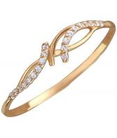 Золотое кольцо Эстет 01K117383 с фианитами