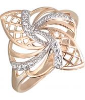 Золотое кольцо Эстет 01K118925 с фианитами