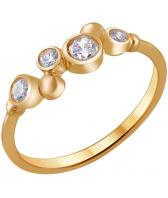 Золотое кольцо Эстет 01K119709 с фианитом