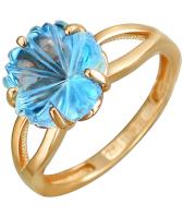 Золотое кольцо Эстет 01K317908 с топазом