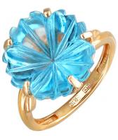 Золотое кольцо Эстет 01K317917 с топазом