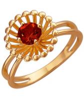Золотое кольцо Эстет 01K317999 с гранатом