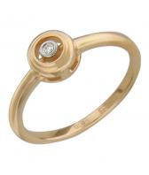 Золотое помолвочное кольцо Эстет 01K617580 с бриллиантом