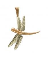 Золотой кулон Эстет 01P061318