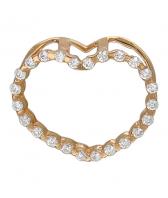 Золотой кулон Эстет 01P111830 c фианитом