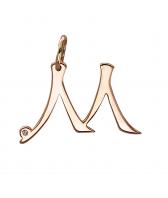 Золотой кулон Эстет 01P112228M c фианитом