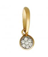 Золотой кулон Эстет 01P115138 c фианитом