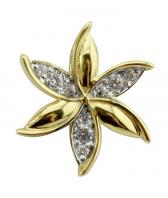 Золотой кулон Эстет 01P1311531 с фианитами