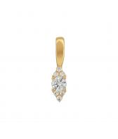 Золотой кулон Эстет 01P139307 c фианитом, cо Swarovski