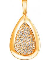 Серебряный кулон Эстет 01P1510776A c фианитом