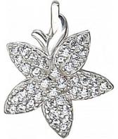 Серебряный кулон Эстет 01P1510895 c фианитом