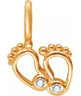 Серебряный кулон Эстет 01P152421A c фианитом