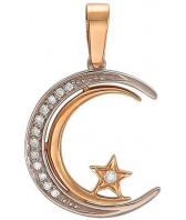 Золотой кулон Эстет 01P161003 c фианитом