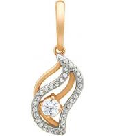 Золотой кулон Эстет 01P165940 c фианитом