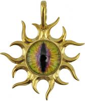 Серебряный кулон Эстет 01P252684AYE c ювелирным стеклом