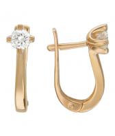 Золотые серьги Эстет 01S612816 с бриллиантами