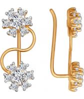 Золотые серьги SOKOLOV 026649_s с фианитами