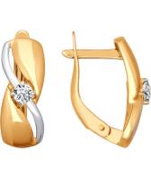 Золотые серьги SOKOLOV 026659_s с фианитами