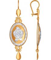 Золотые длинные серьги SOKOLOV 027356_s