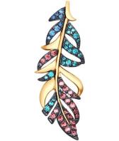 Золотой кулон SOKOLOV 035157_s с фианитами