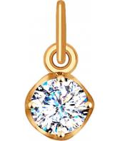 Золотой кулон SOKOLOV 035171_s c фианитом