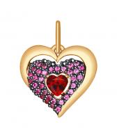 Золотой кулон SOKOLOV 035174_s c фианитом