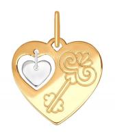 Золотой кулон SOKOLOV 035252_s