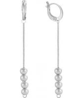 Серебряные длинные серьги Национальное Достояние 04341600001-nd