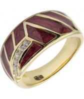 Серебряное кольцо Element47 by JV 05S2AZR030704CUBARI с эмалью, цирконием