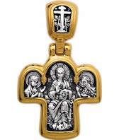 Мужской серебряный православный крестик без распятия Акимов 101.027