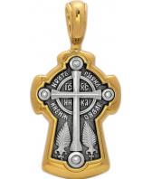 Мужской серебряный православный крестик без распятия Акимов 101.038