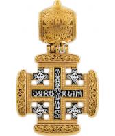 Мужской серебряный православный крестик без распятия Акимов 101.262