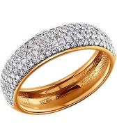 Золотое кольцо SOKOLOV 1010255_s с бриллиантами