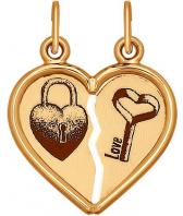 Золотой кулон SOKOLOV 101026_s