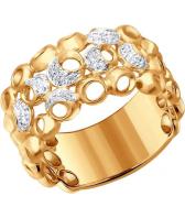 Золотое кольцо SOKOLOV 1011099_s с бриллиантами
