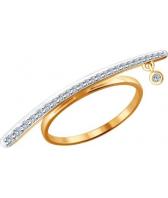 Золотое кольцо SOKOLOV 1011430_s с бриллиантами