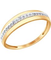 Золотое кольцо SOKOLOV 1011549_s с бриллиантами