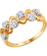 Золотое кольцо SOKOLOV 1011562_s с бриллиантами