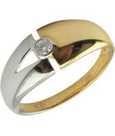 Золотое кольцо SOKOLOV 1011649_s с бриллиантом