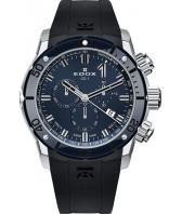 Мужские швейцарские наручные часы Edox 10221-3BU7BUIN7 с хронографом
